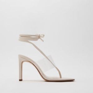 Zara Heels with Thin Crossed Straps